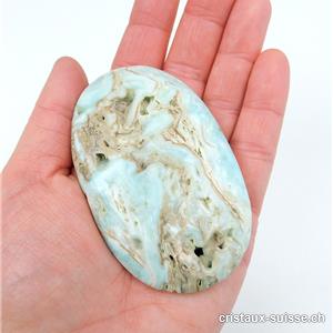 Aragonite - Calcite bleue d'Afghanistan, galet. Pièce unique 118 gr.