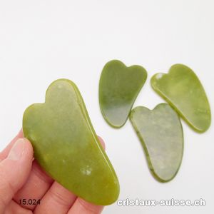 Aile d'ange de Massage Jade Serpentine 7 cm. OFFRE SPECIALE