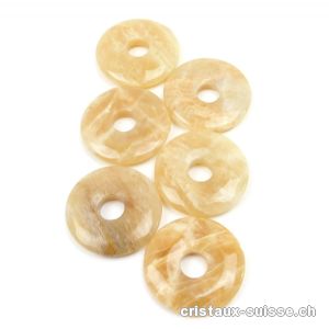 Pierre de Lune beige, Donut 3 cm. OFFRE SPECIALE