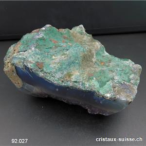 Améthyste foncée sur Calcédoine, druse 13 cm. Pièce unique 1'048 grammes