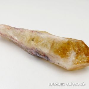 Citrine du Brésil pointe brute GEANTE. Longueur 22 cm. Pièce unique 614 grammes