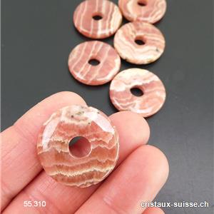 Rhodochrosite foncée du Pérou, donut 2,5 cm