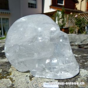 Crâne Cristal de Roche, L. 12 cm x h. 8,7 cm. Pièce unique 1,3 kilo