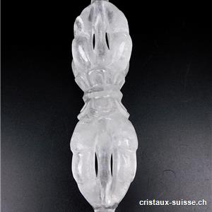 Dorje - Vajra Cristal de Roche d'Himalaya 14,5 cm/192 grammes. RARETÉ