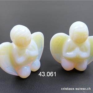 Ange Opaline - Opalite 5 x 5 x 2 cm. Ange à genoux