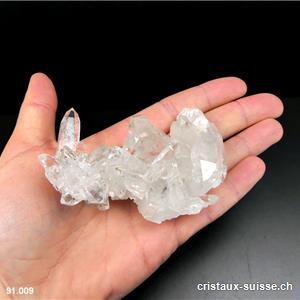 Cristal de roche A, druse du Brésil. Pièce unique 114 grammes