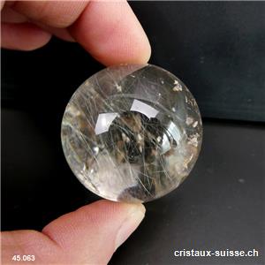 Boule Quartz Rutile 3,6 cm, Pièce unique 64 grammes