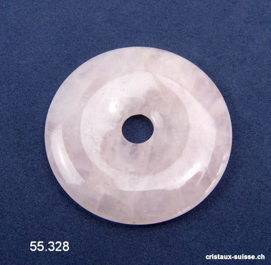 Quartz rose, donut 5 cm. OFFRE SPECIALE