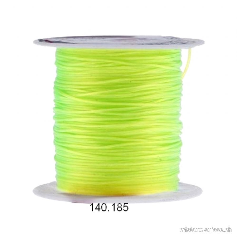 Fil Opalon stretch Vert-Jaune Fluo, 1 bobine env. 10 mètres