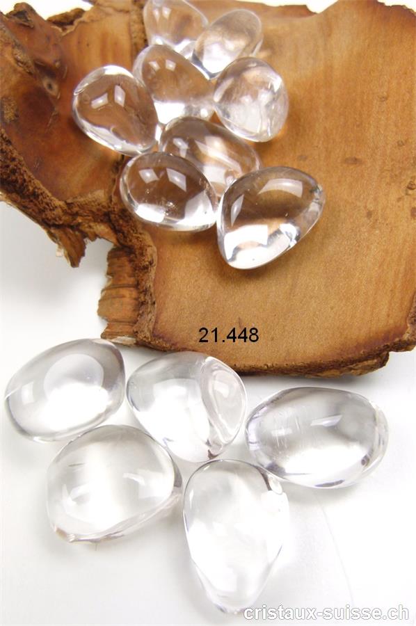 Cristal de roche 2,5 à 3,5 cm / 15 à 18 grammes. Taille L. Qualité A