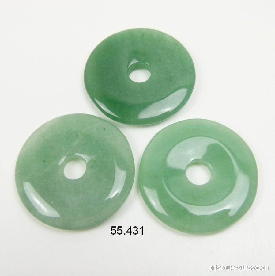 Aventurine verte, donut 4 cm