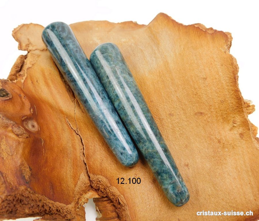 Bâton Apatite bleue 10 x épais. 2 cm