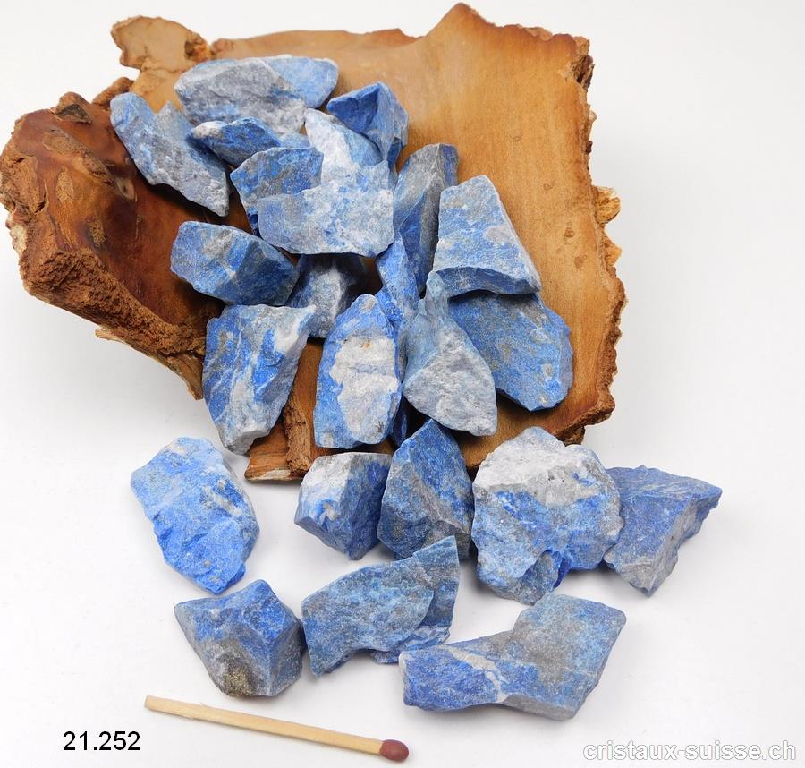 Lapis-lazuli brut 8 à 10 grammes. Taille M