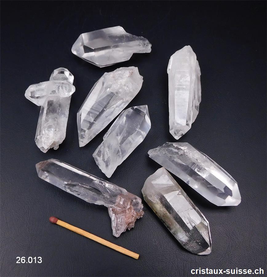 Cristal de Roche pointe brute 4 à 6 cm, 19 - 25 grammes
