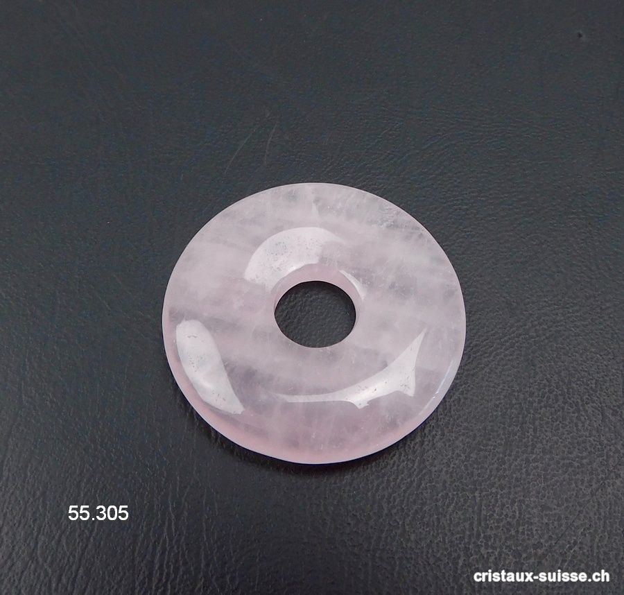 Quartz rose, donut 3 cm