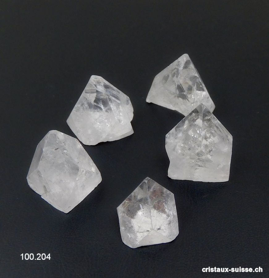 Apophyllite cristal, H. 1,5 à 2 cm / 5 à 8 grammes