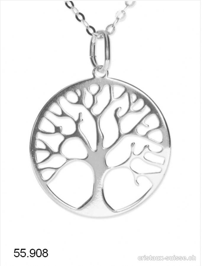 Collier Arbre de Vie 15 mm, avec chaîne 42 cm en argent 925