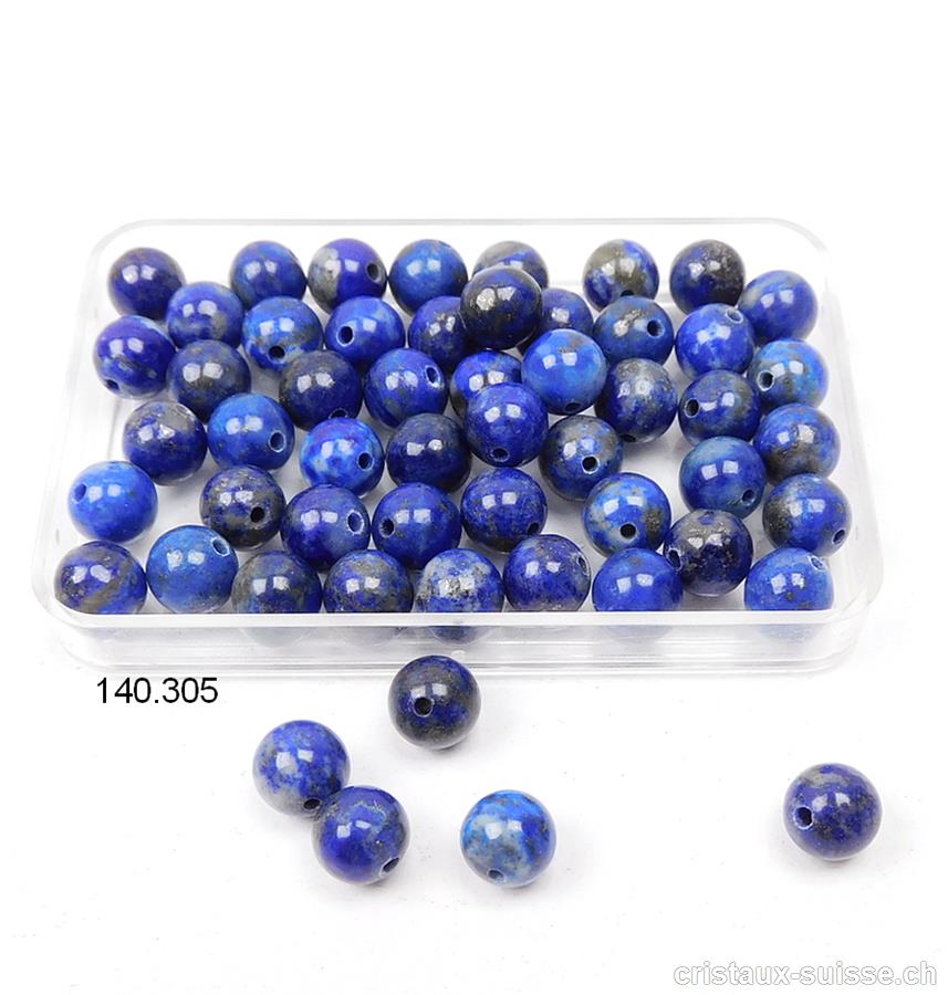 Lapis-lazuli, boule percée 5,8 - 6 mm