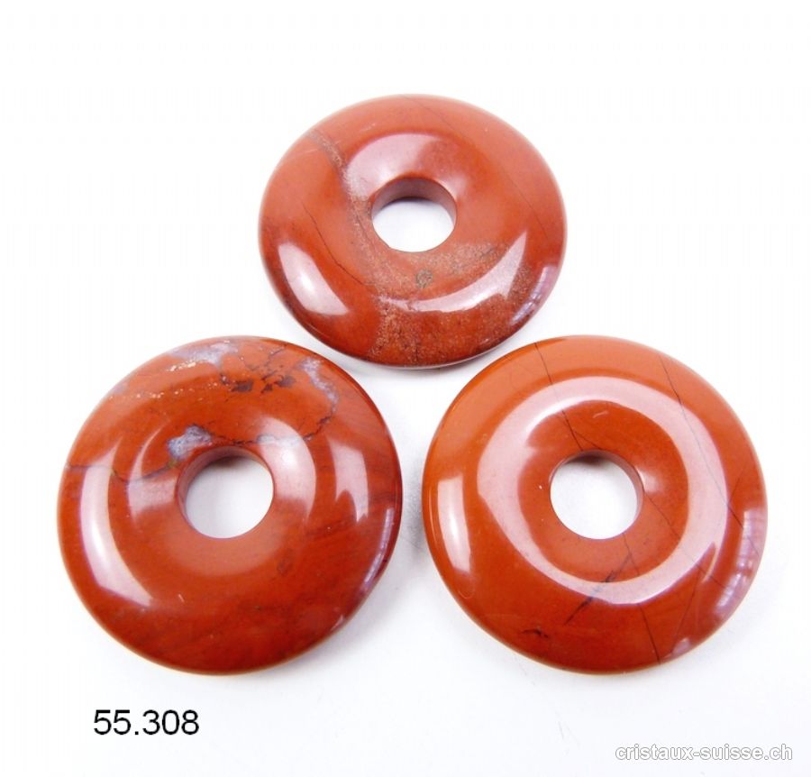 Jaspe rouge Donut 3 cm