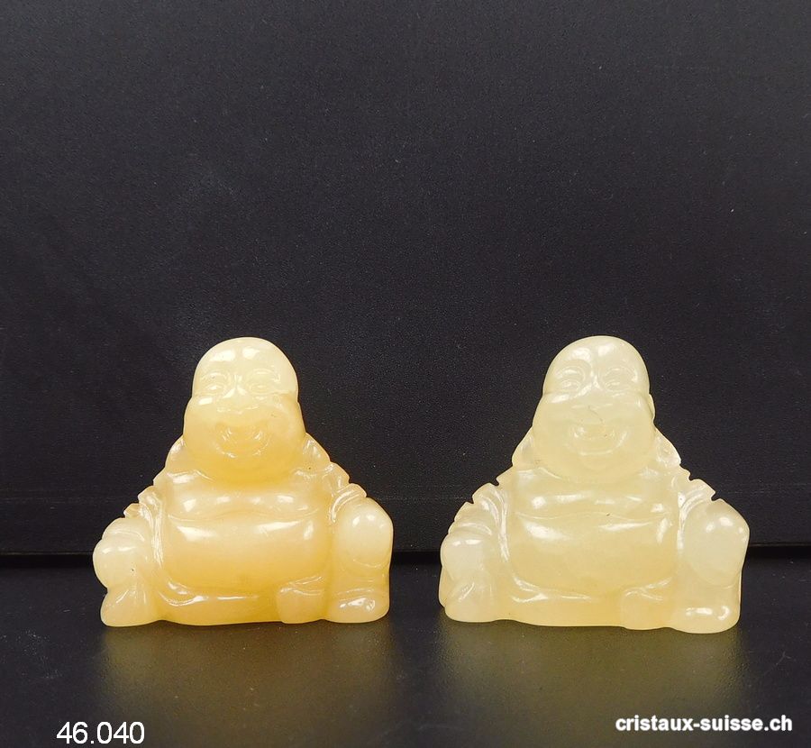 Bouddha Calcite jaune 3 cm, Petit