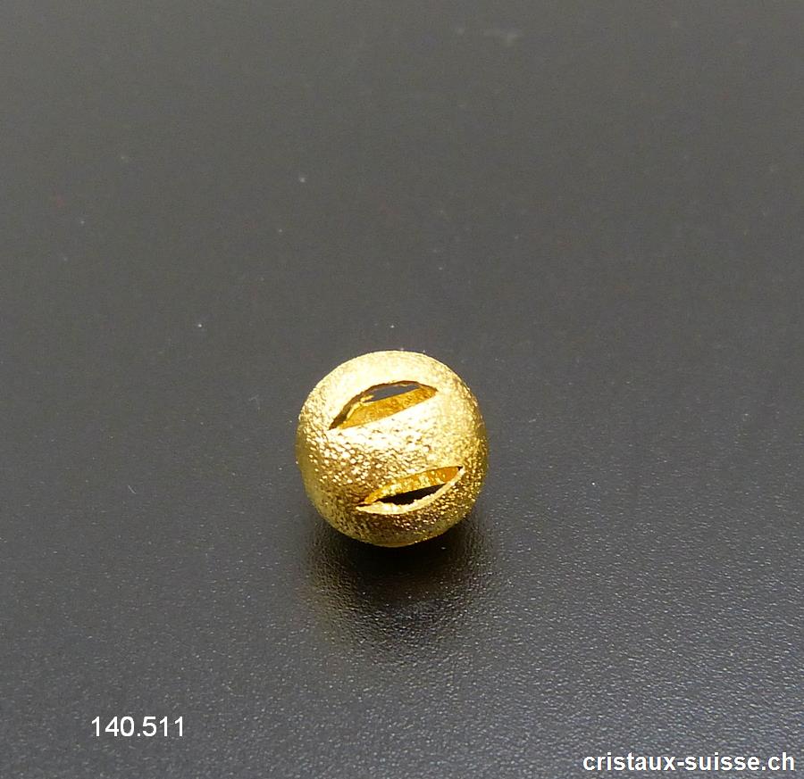 Intercalaire Perle ajourée métal doré 10 mm