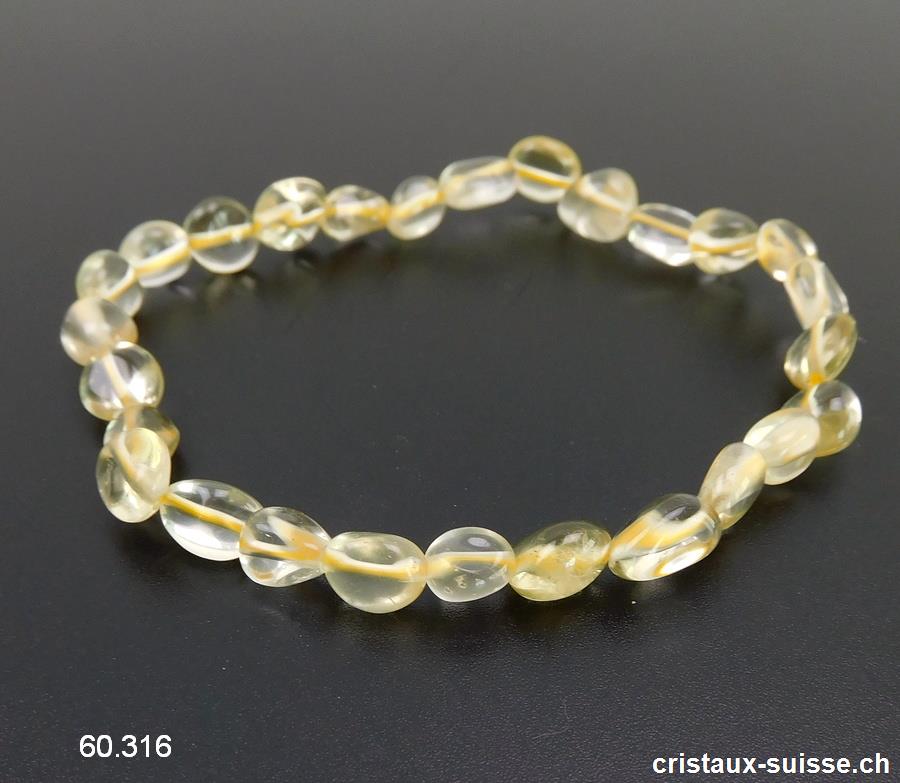 Bracelet Quartz Lemon 7 - 9 mm, élastique 19 cm