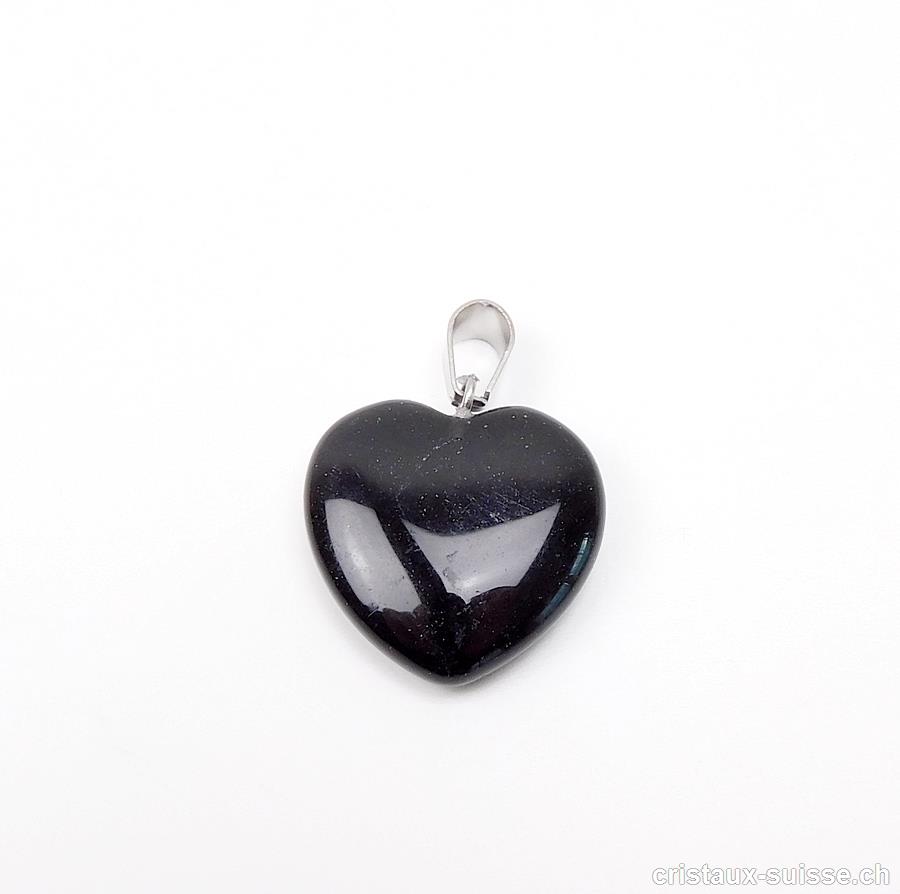 Pendentif Obsidienne noire Coeur 2 cm. OFFRE SPECIALE