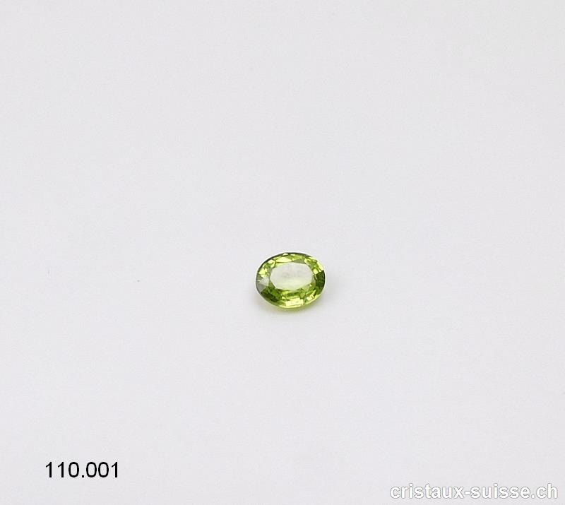 Péridot - Olivine - ovale facetté env. 6 x 4 mm