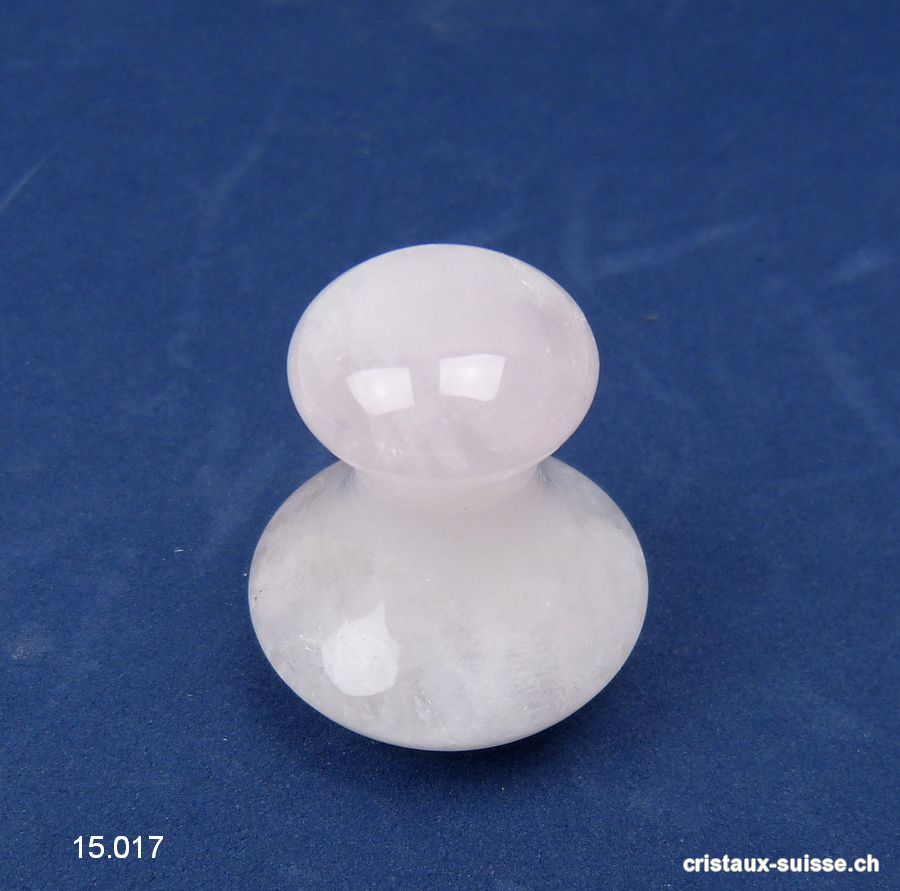 Champignon de massage Quartz rose 4 x 3,5 cm. Offre Spéciale