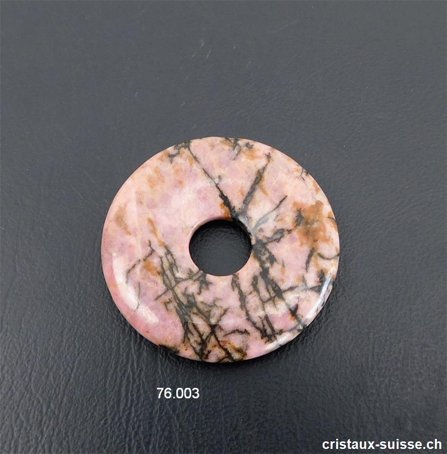 Rhodonite, donut 3 cm. OFFRE SPECIALE