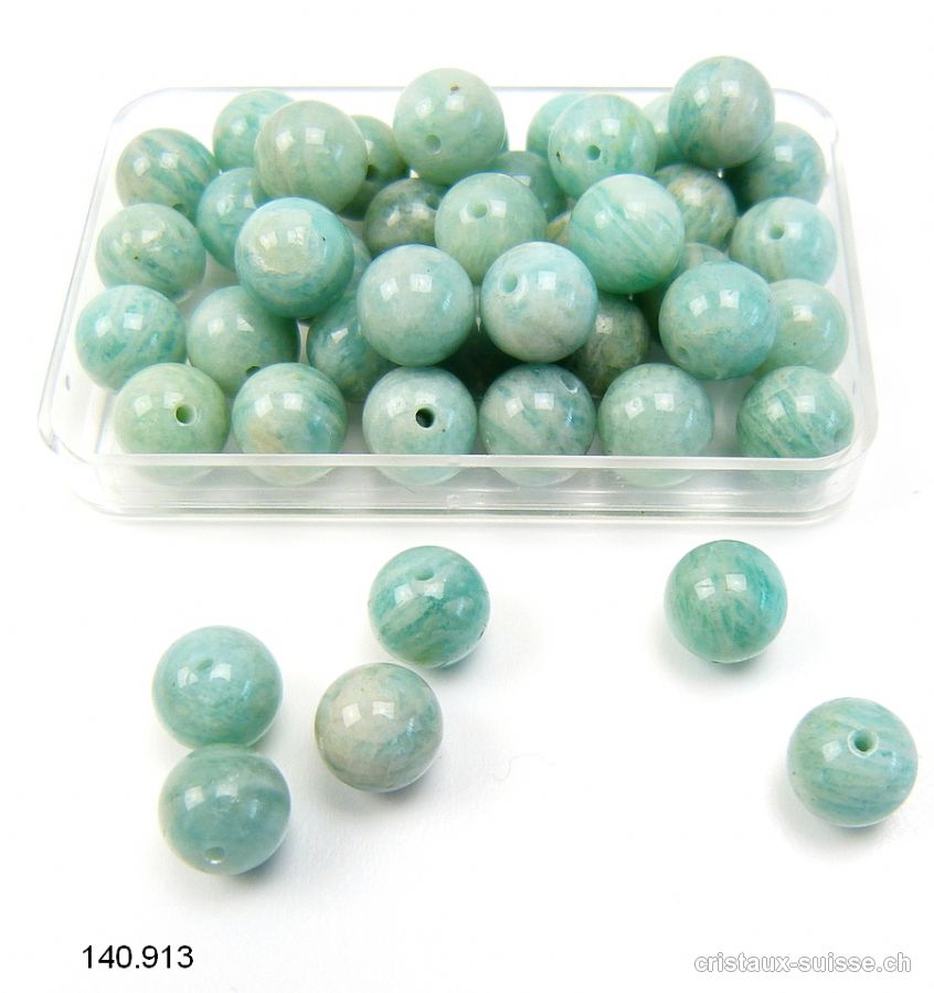 Amazonite, boule percée 8 mm. OFFRE SPECIALE