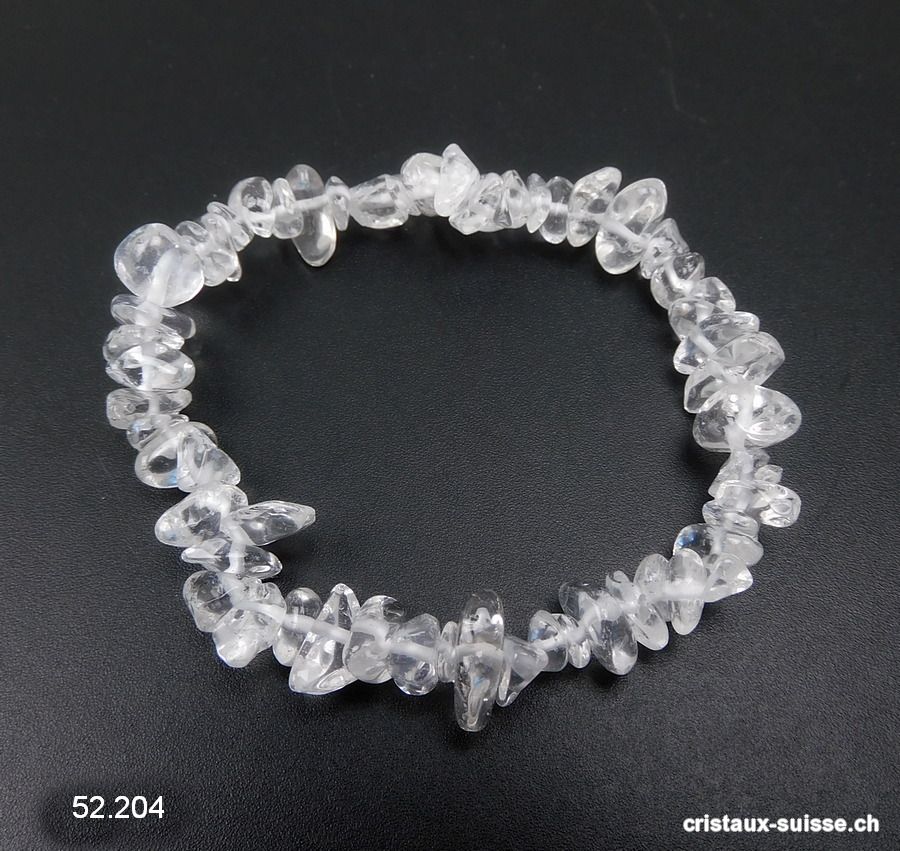 Bracelet Cristal de Roche 18,5-19 cm. Taille M-L