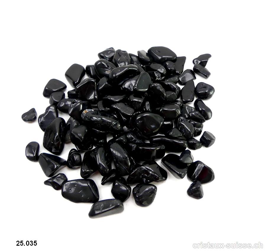 50 grammes granulés Tourmaline noire, 6 à 13 mm