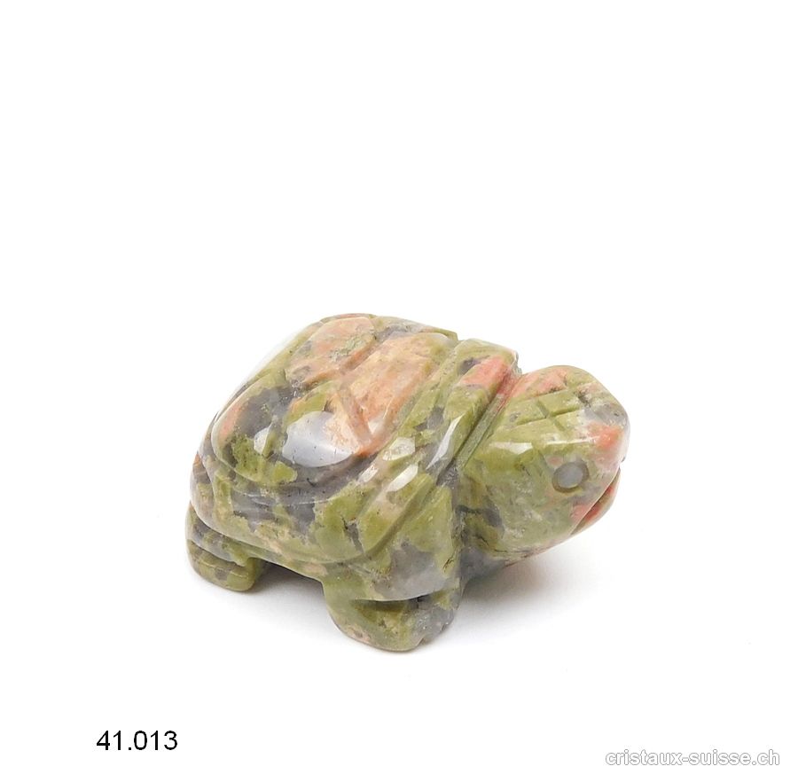 Tortue Unakite - Epidote claire  4,2 - 4,5 cm