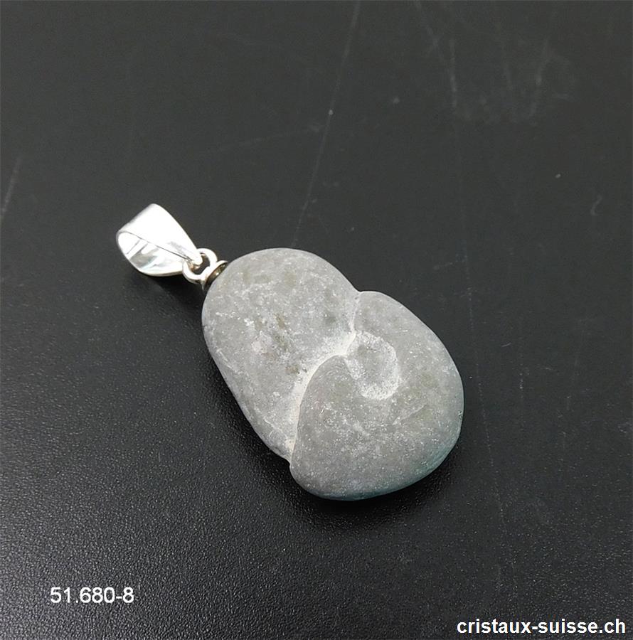 Pendentif Fairy stone DÉESSE DE LA FERTILITÉ avec boucle argent 925. Pièce unique