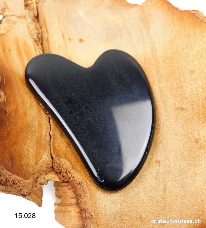 Aile d'ange de Massage Obsidienne noire 7,5 - 8  cm. OFFRE SPECIALE
