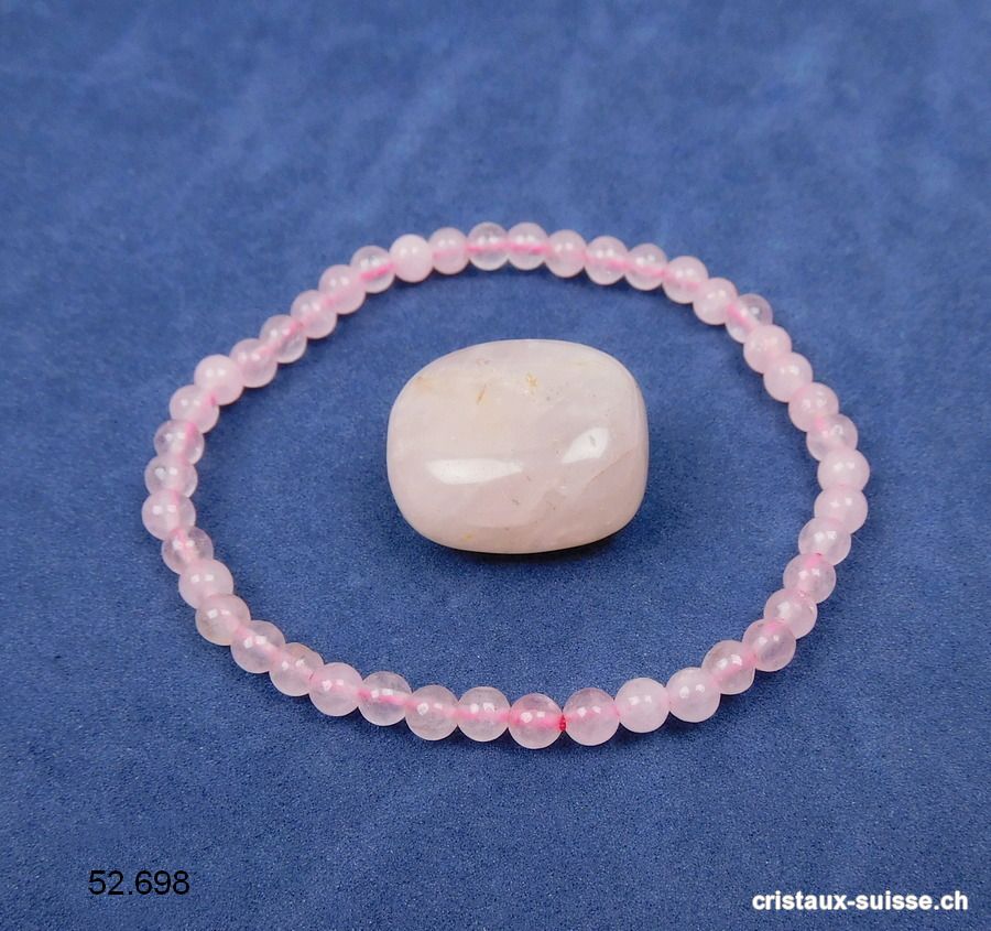 1 Bracelet Quartz rose et 1 pierre GRATUITE