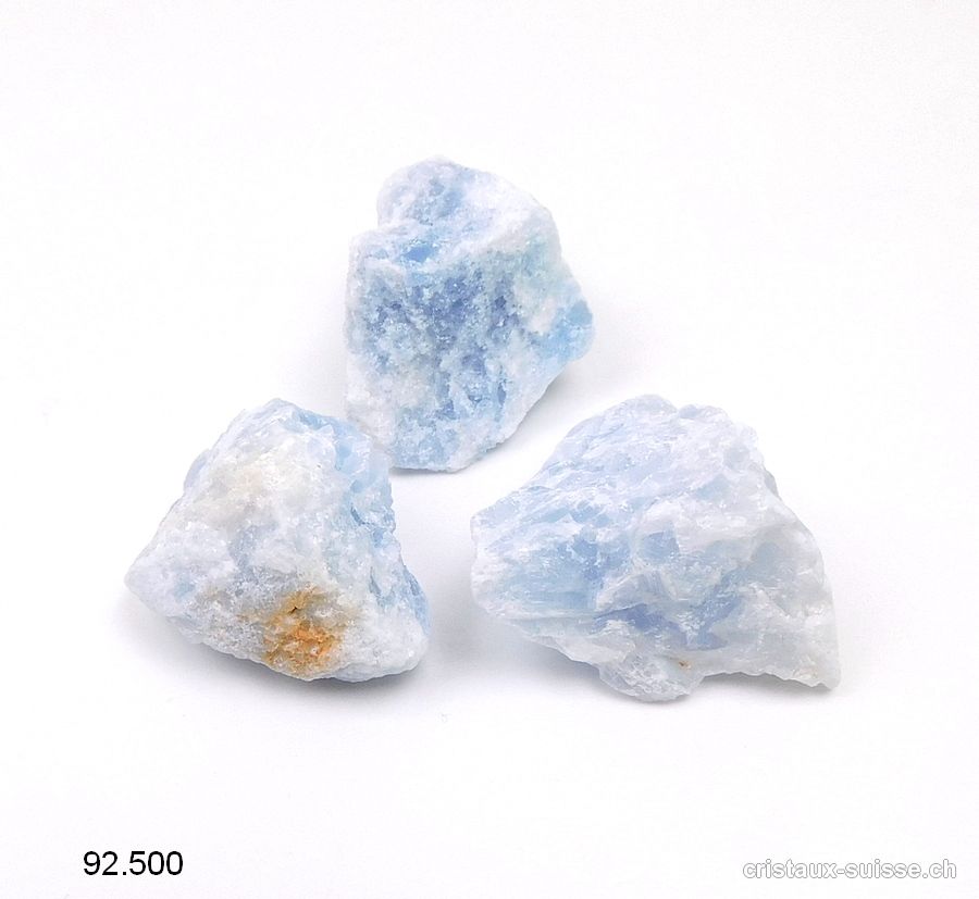 Calcite bleue brute de Madagascar 3,5 - 4 cm