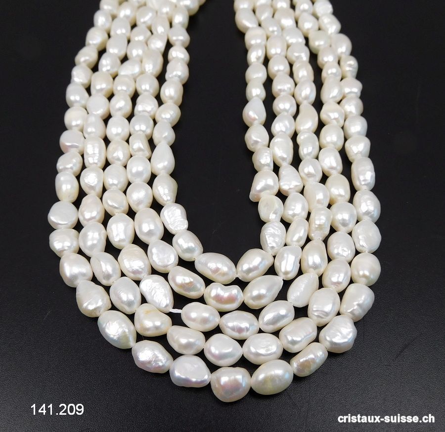 Rang Perles d'eau douce 7 - 10 mm / 36 à 37 cm. OFFRE SPECIALE