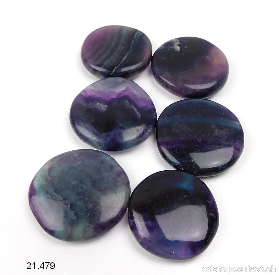 Fluorite violette plate 3 - 3,5 cm / 17 à 23 grammes