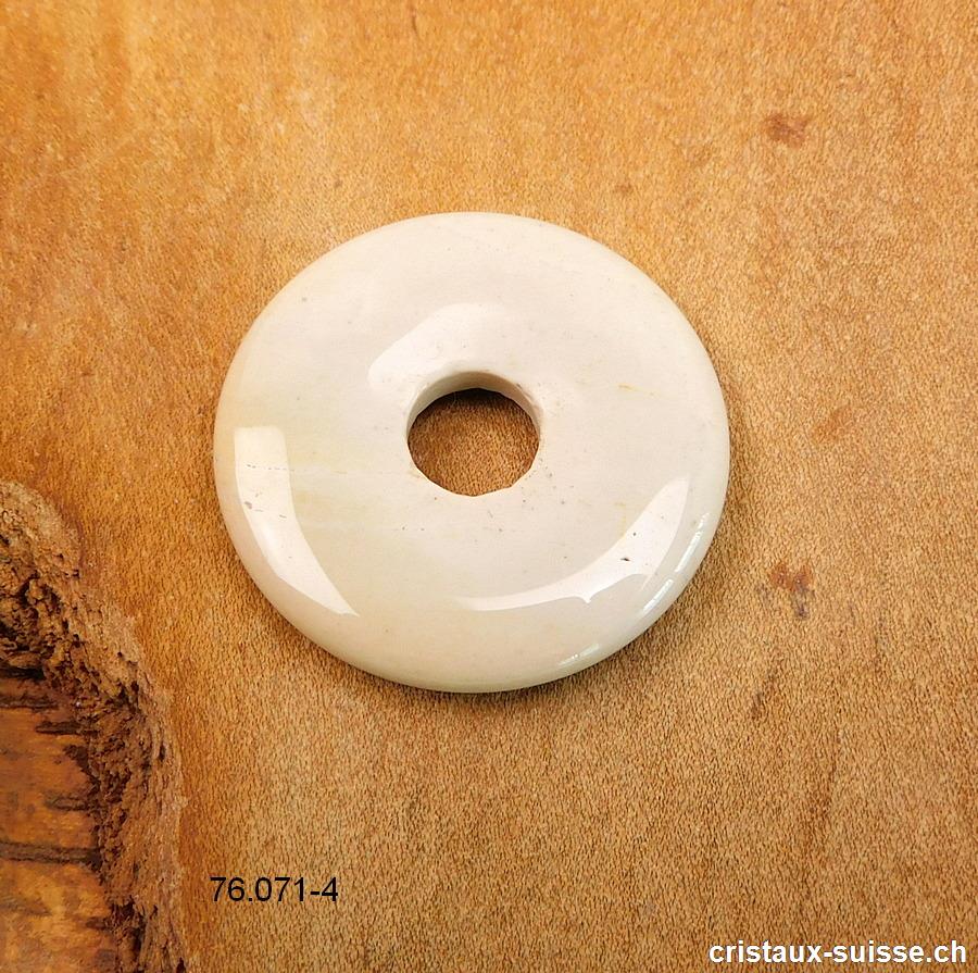 Mookaïte beige-sable, donut 3 cm. Pièce unique