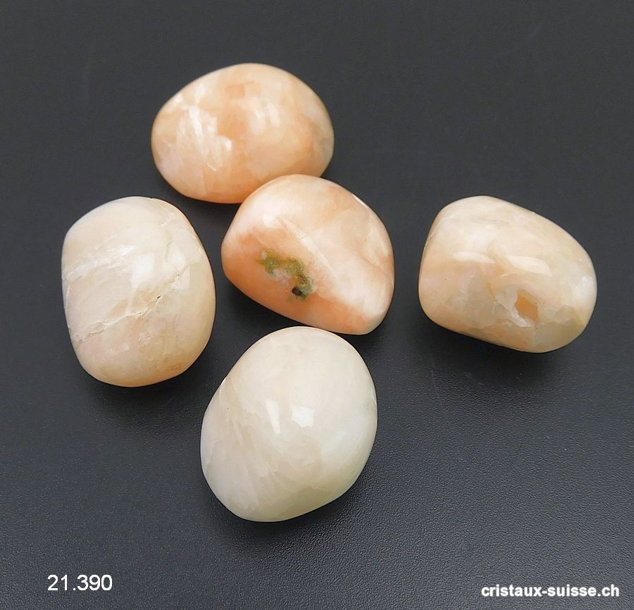 Stilbite irisée beige-rosée 2 - 2,5 cm / 7 à 8 grammes. Taille M