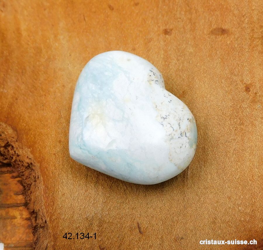 Coeur Turquoise - Dickite de Madagascar 3,7 x 3 cm. Pièce unique