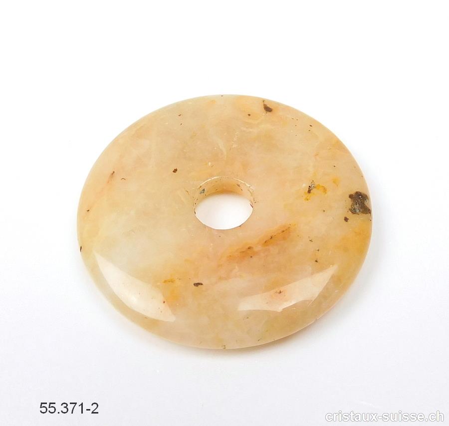 Agate Crazy Lace beige, donut  4 cm. Pièce unique