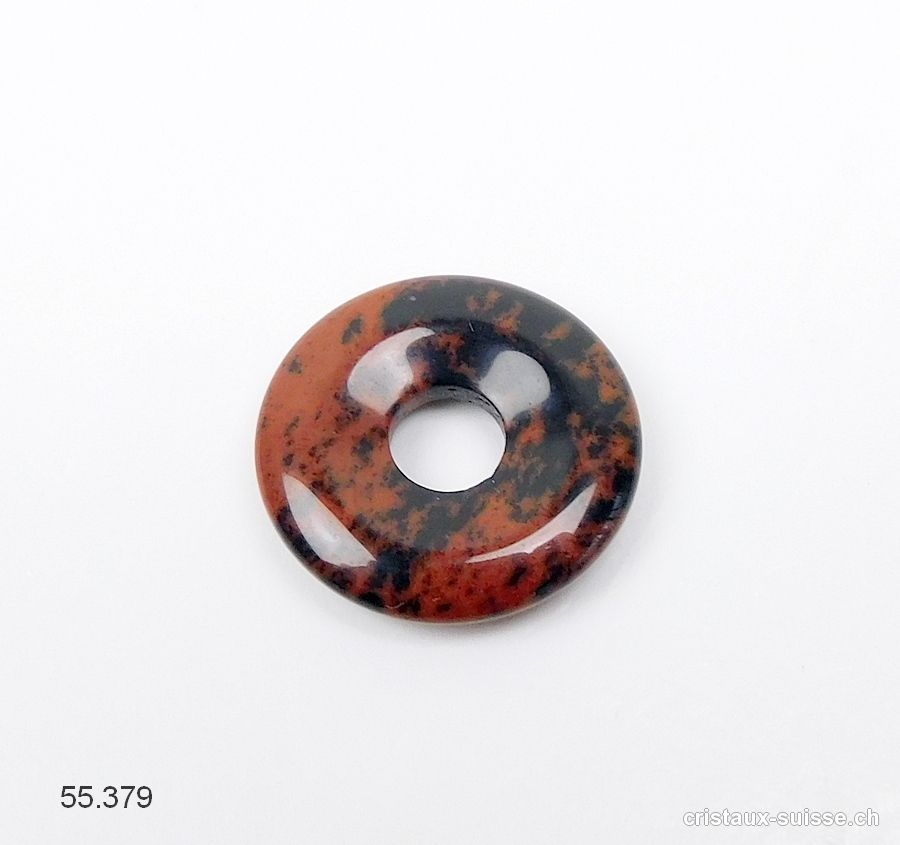 Obsidienne acajou Donut 1,7-1,8 cm