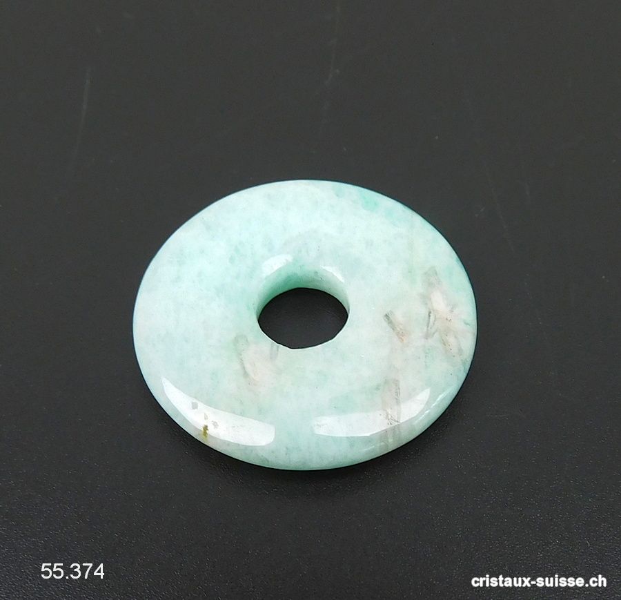 Amazonite claire Donut 3 cm