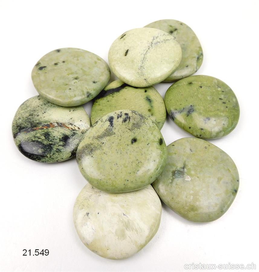 Jade Serpentine Chyta plate 3,5 - 3,85 cm. Taille ML