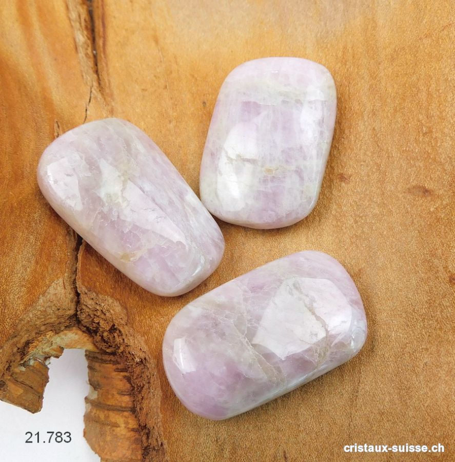 Kunzite plate 3,5 - 3,7 cm / 18 - 20 grammes. Qualité AB