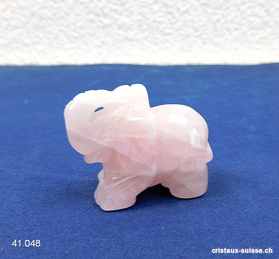 Eléphant Quartz rose 3,5 - 4 cm