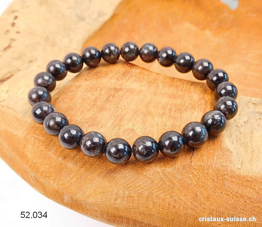 Bracelet Astrophyllite - Arfvedsonite 8,5 mm / 18-18,5 cm